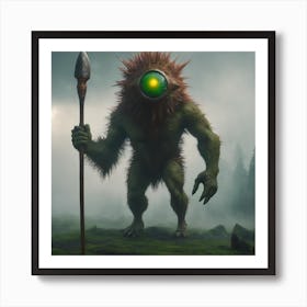 Cyclops with a Spear Art Print