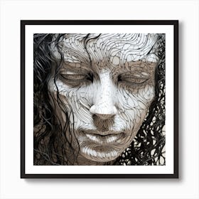 Wire Sculpture Art Print