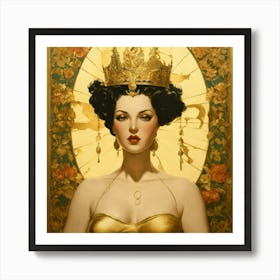 'The Queen Of Gold' Art Print