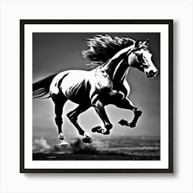 Horse Galloping 2 Art Print