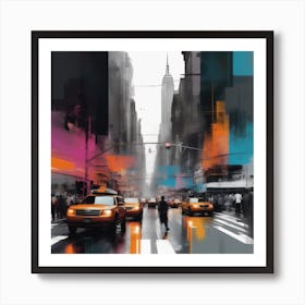 Abstract Glitch Art Print