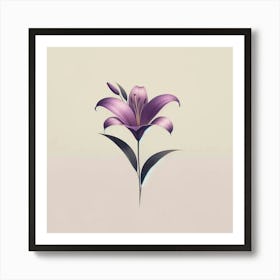 Purple Lily Art Print