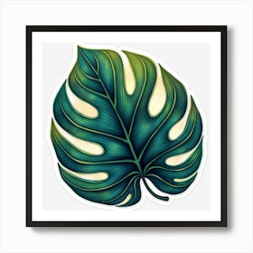 Monstera Leaf Art Print