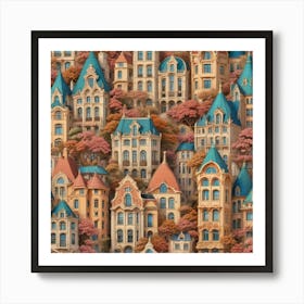 Fairytale City 1 Art Print