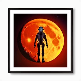 Man On The Moon 1 Art Print