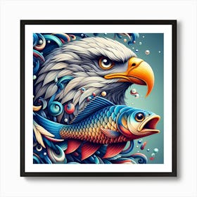 Eagle Vs Art Print