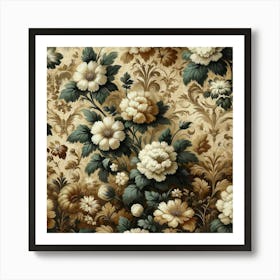 Floral Wallpaper Art Print