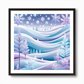  Christmas days, Christmas concept art, Christmas vector art, Vector Art, Christmas art, Christmas snow, Christmas, snow flakes 3 Art Print