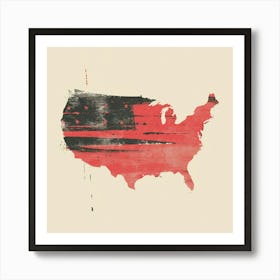 A Usa Minimal Illustration 1720362662 2 Art Print