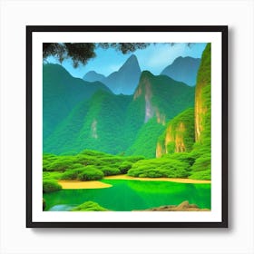 Chinese Landscape 9 Art Print