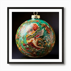 Firefly Hyper Detailed Porcelain Christmas Ball With Vibrant Creature Design 28213 Art Print