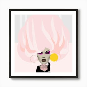 Pink Dream Woman � Lou Art Print