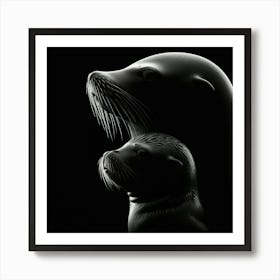 Sea Lions 4 Art Print