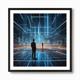 Futuristic City 26 Art Print