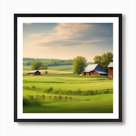 Farm Landscape 14 Art Print