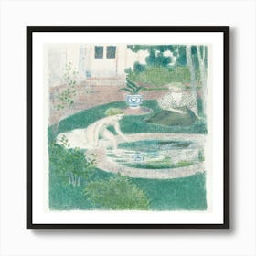 The Reflection In The Fountain (Le Reflet Dans La Fontaine) (1897) By Maurice Denis Art Print