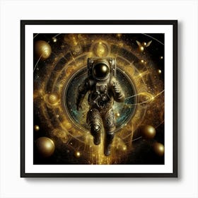 Astronaut In Space 1 Art Print