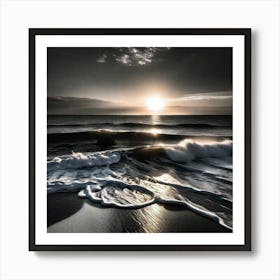 Sunrise Over The Ocean 9 Art Print