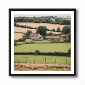 Country House In The Countryside Art Print