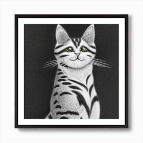 Bengal Cat Art Print