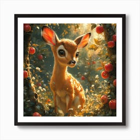 Deer In The Forest Affiche