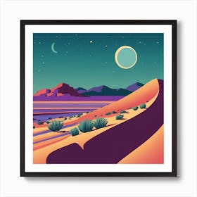 Desert Landscape Art Print