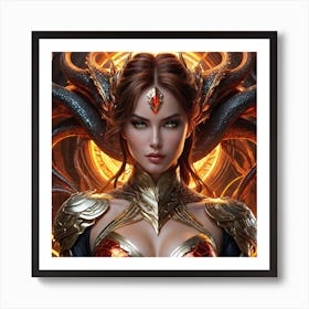 Demon Girl gunvf Art Print