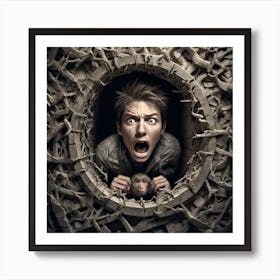 Rat In The Hole Art Print