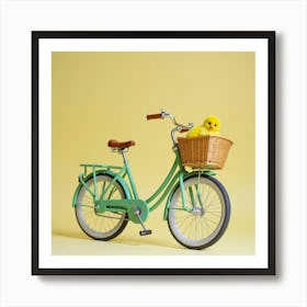 Asm A Bicycle With A Basket And There Is A Yellow Chic D31025e1 30b7 4c4f 9461 Ea373d451871 Affiche