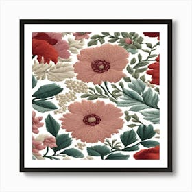 Red Flowers Art Print