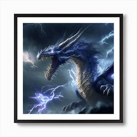 Lightning Dragon 3 Art Print