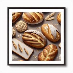 Breads And Cereals Art Print