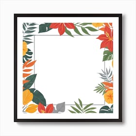 Tropical Frame 5 Art Print