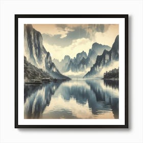 Calm Cascades 11 Art Print