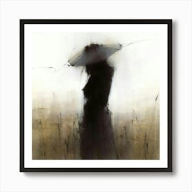 Woman With Umbrella Art Print