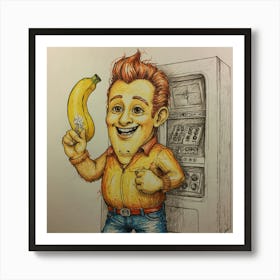 Banana Man 2 Art Print