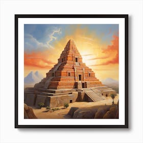 Egyptian Pyramid Art Print