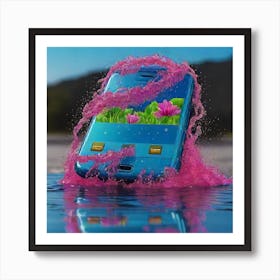 Splashing Phone Art Print