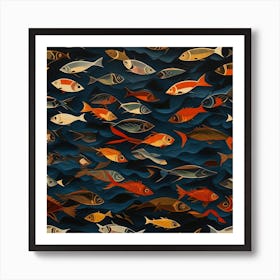 Many Fishes Art Print