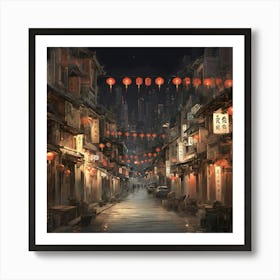 Chinese Alley 1 Art Print