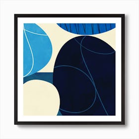 Mid Century 4 Square Art Print