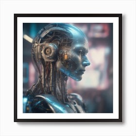 Robot Woman 64 Art Print