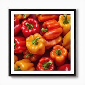 Colorful Peppers 27 Art Print