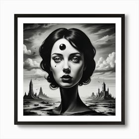 'The Woman In The Water' Art Print