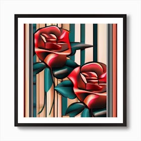 Red Roses Art Print