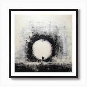 Abstract Art Circle Digital Painting (3) Art Print