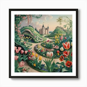 Tulip Garden 10 Art Print