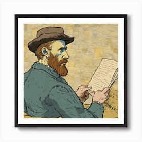 Portrait Of Van Gogh 1 Art Print