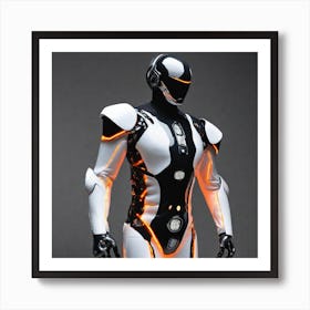 Futuristic Robot 87 Art Print