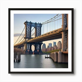 New York City Manhattan Bridge (5) Art Print